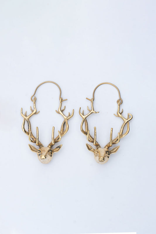 Reindeer Hoop Earrings